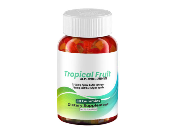 Tropical Fruit ACV+BHB Gummies - 1 Bottle